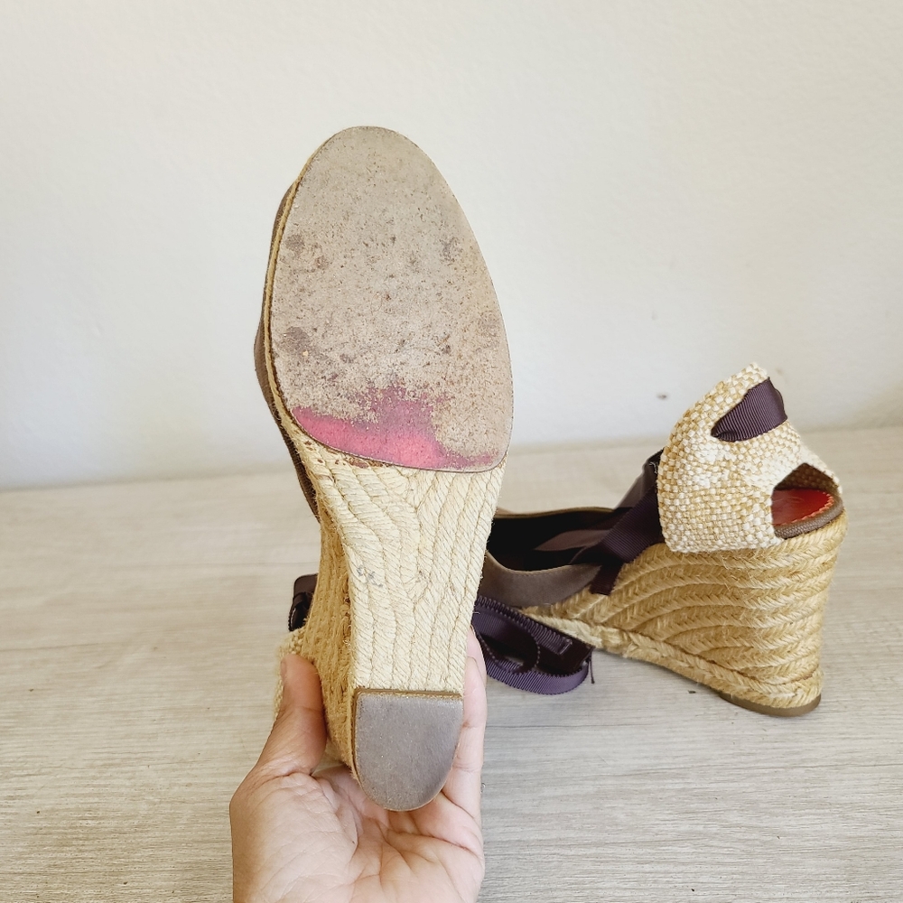 Christian Louboutin Brigitte Canvas Espadrilles Size 7 - Picture 5 of 6